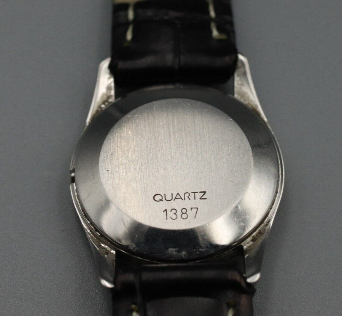 *Exc+5* Vintage OMEGA De Ville Cal.1387 Quartz White Dial Round Women Watch