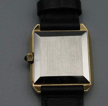*Exc+5* Vintage OMEGA De Ville Hand Winding Gold Roman Dial Square Women Watch