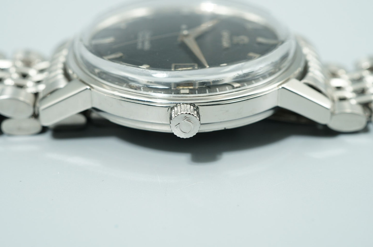 N MINT Vintage 1963 OMEGA Seamaster Cal.562 Automatic Black Dial 34mm Mens Watch