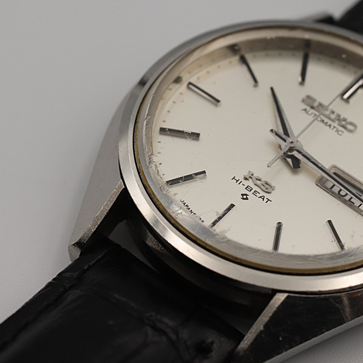 *Exc+4* Vintage 1974 SEIKO KS HI-BEAT 5626-7113 Automa Silver 36mm Mens Watch