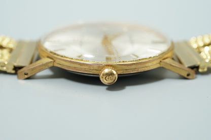 Vintage 1970 SEIKO SPORTSMAN  J15005E Hand Wind Silver Round 35mm Mens Watch