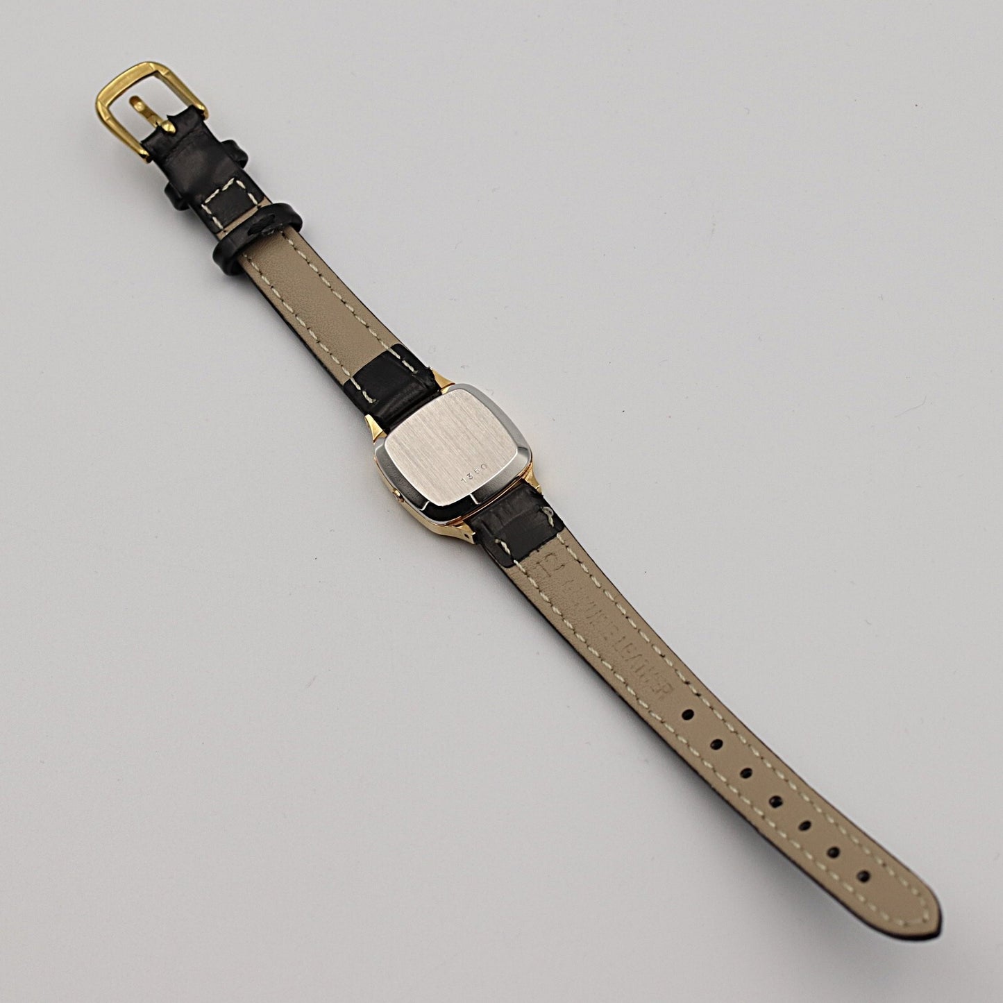 *NEAR MINT* Vintage 1978 OMEGA De Ville Cal.1350 Qz Gold Square 21mm Women Watch