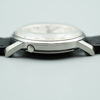 *NEAR MINT* Vintage SEIKO Weekdater 6206-8990 AT Silver Round 37mm Mens Watch