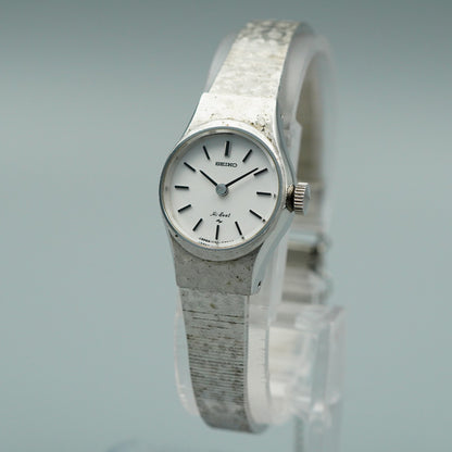 *Exc+5* Vintage 1975 SEIKO HI-BEAT 1120-0120 Hand Wind Silver 19 mm Women Watch