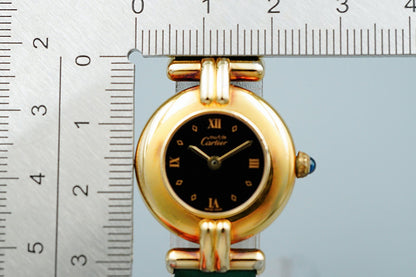 *NEAR MINT* Vintage Cartier Must de Cartier Colisee 590002 Qz 24mm Women Watch
