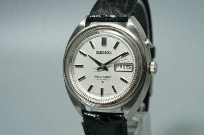 N MINT Vintage 1967 SEIKO BELL-MATIC 4006-7000 Automatic Silver 38mm Mens Watch