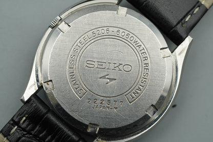 *NEAR MINT* Vintage SEIKO LORD MATIC 5206-6060 Automatic Silver 32mm Mens Watch