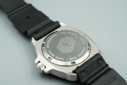 *Exc+5* Vintage 1990s TAG Heuer Formula 1 374.508 Quartz Black 28mm Women Watch