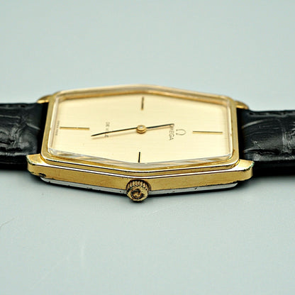Exc+5 Vintage 1972 OMEGA De Ville Cal.620 HandWind Gold Hexagon 28mm Women Watch