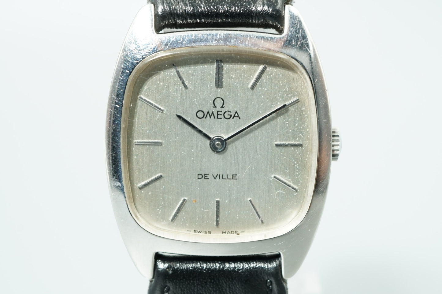 N MINT Vintage 1970 OMEGA De Ville Cal.625 Hand Winding Silver 25mm Women Watch