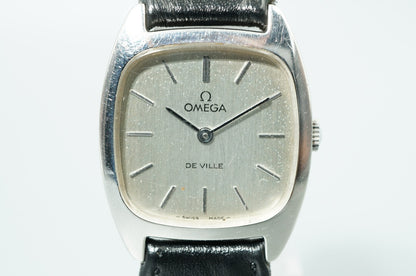 N MINT Vintage 1970 OMEGA De Ville Cal.625 Hand Winding Silver 25mm Women Watch