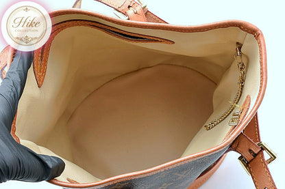 Louis Vuitton Bucket PM Monogram Brown Tote Shoulder Bag M42238 Auth *RANK AB*