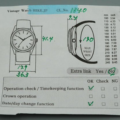 *N MINT* Serviced Vintage SEIKO KS HI-BEAT 4502-7000 AT Silver 36mm Mens Watch