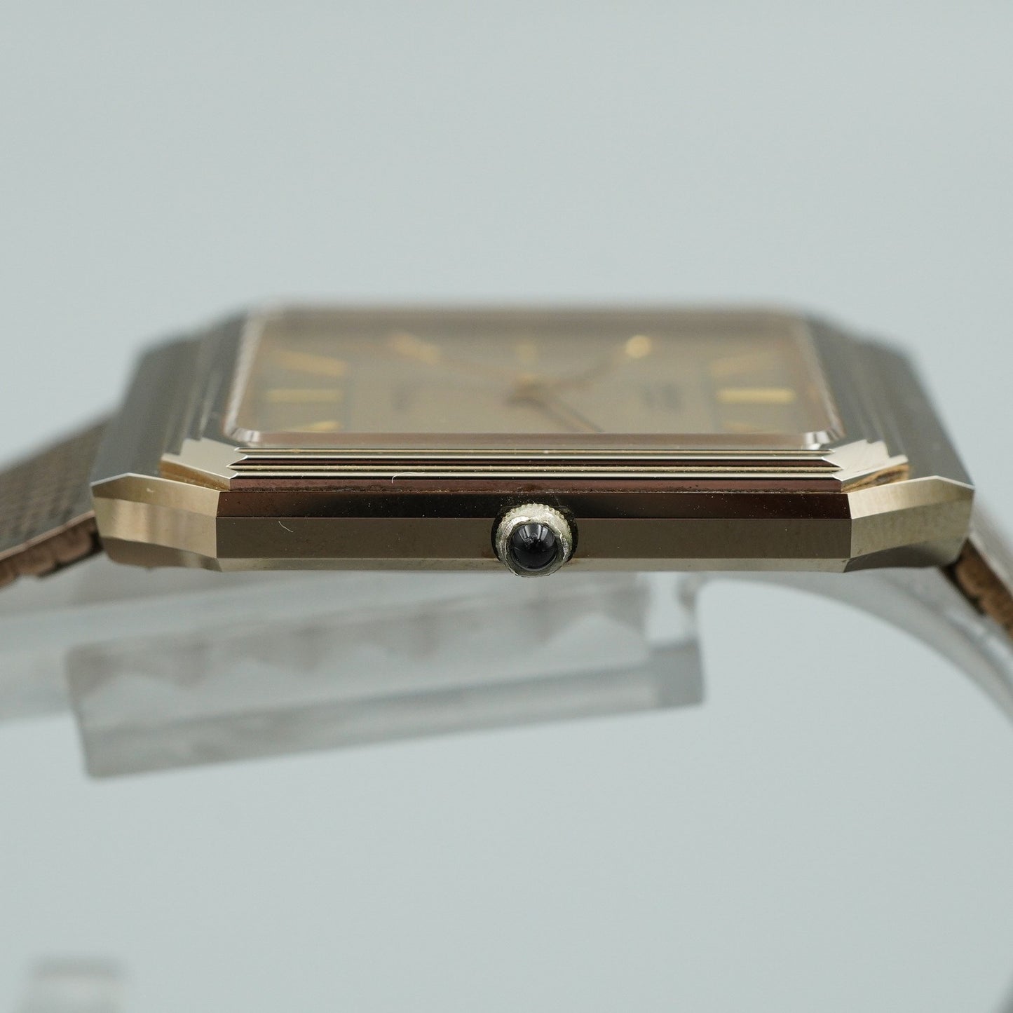 *N MINT* Vintage 1980s SEIKO Dolce 7731-5081 Quartz Gold Square 29mm Women Watch