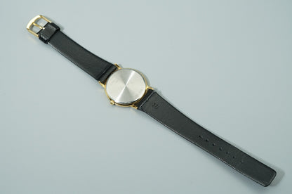 *Exc+5* Vintage 1991 LONGINES L4.636.2 Quartz Gold Dial 32mm Round Mens Watch