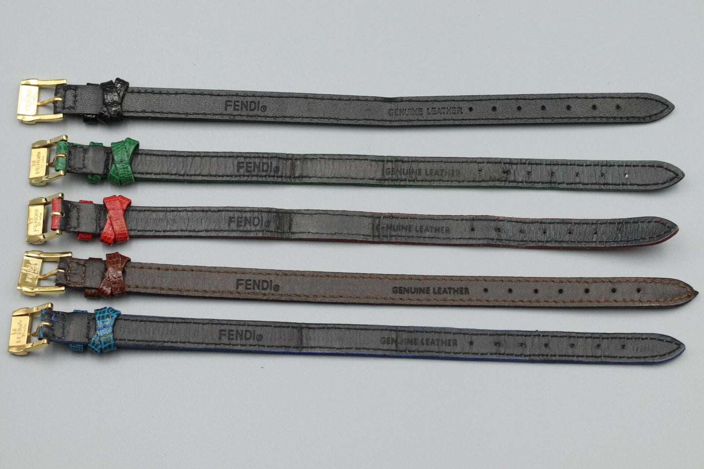 5 Collors [NEAR MINT in Box] FENDI 640L Change Belt Quartz Ladies Watch JAPAN