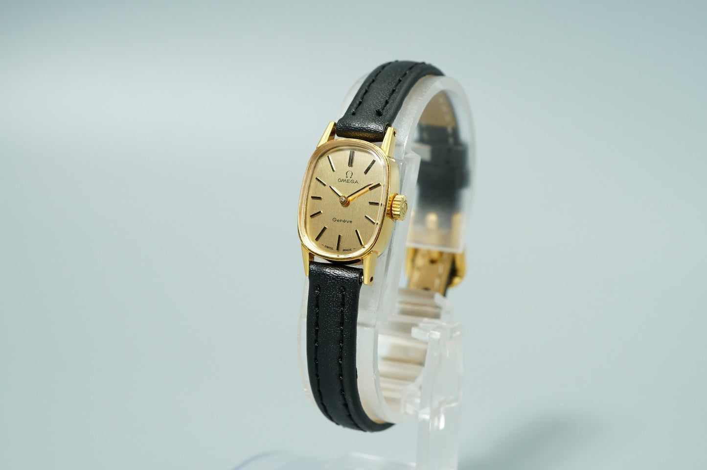 *N MINT* Vintage 1971 OMEGA Geneve Cal.485 Hand Wind Gold Oval 15mm Women Watch