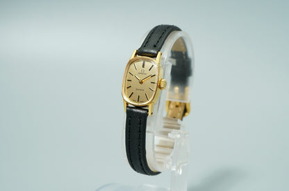 *N MINT* Vintage 1971 OMEGA Geneve Cal.485 Hand Wind Gold Oval 15mm Women Watch