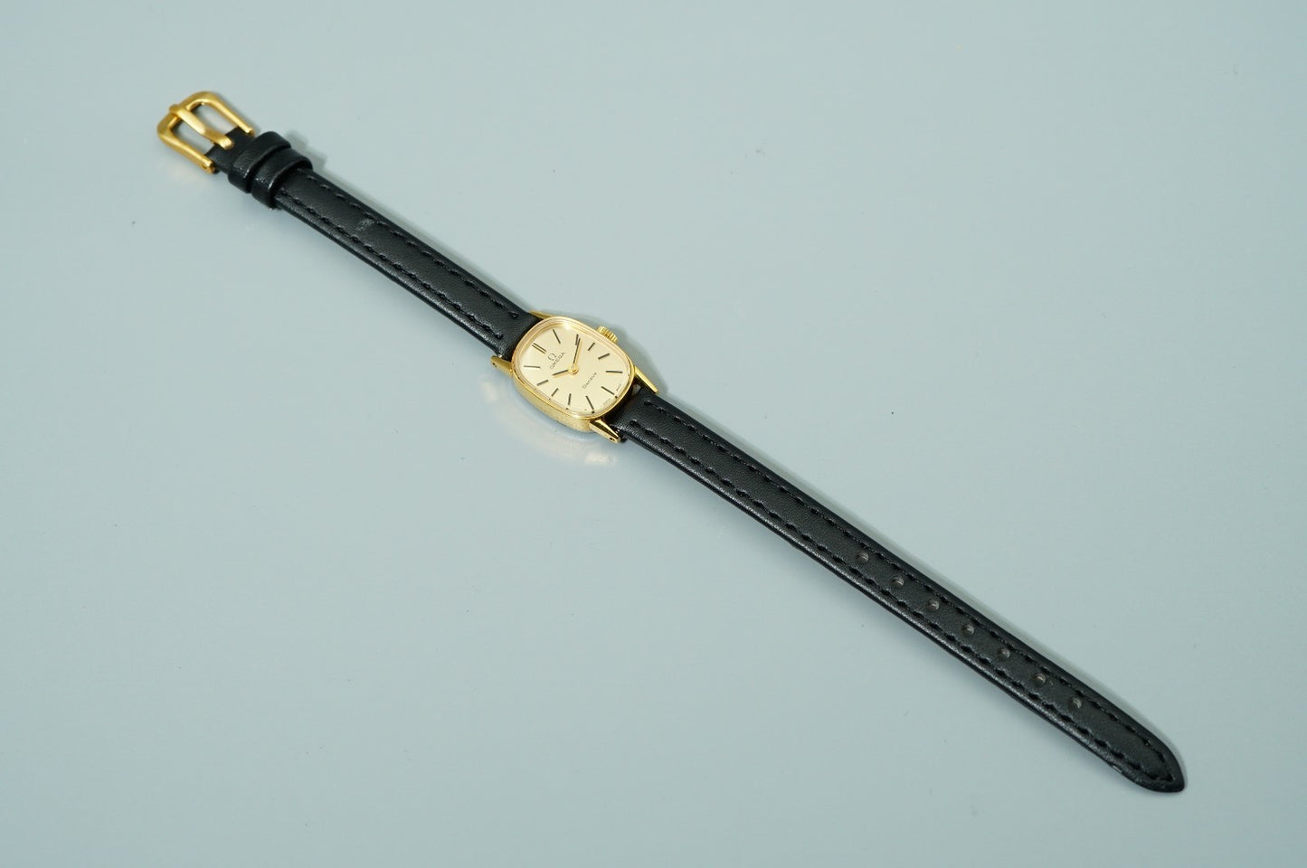*N MINT* Vintage 1971 OMEGA Geneve Cal.485 Hand Wind Gold Oval 15mm Women Watch