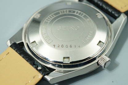 *N MINT* Vintage 1967 SEIKO MATIC-P 5106-8010 AT Silver Round 36mm Mens Watch