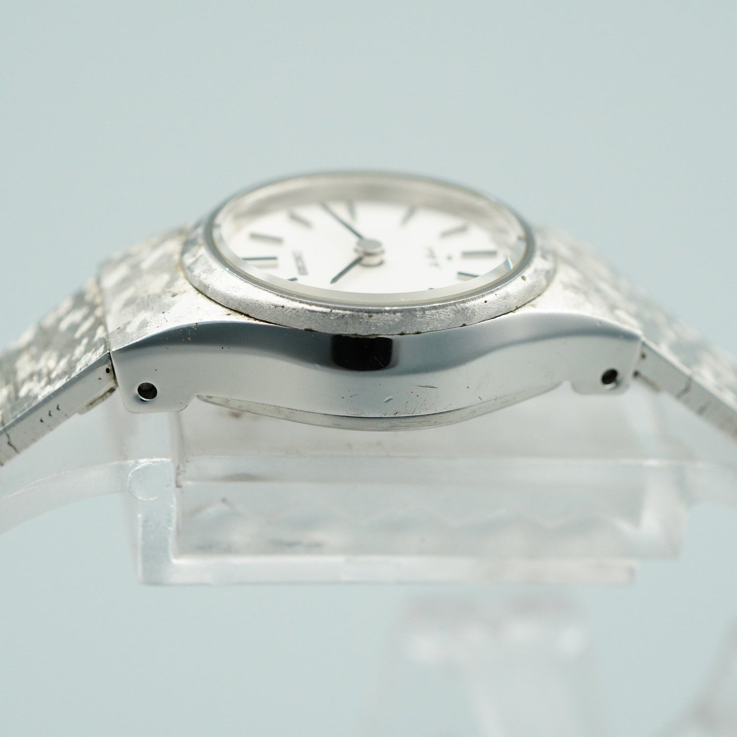 *Exc+5* Vintage 1975 SEIKO HI-BEAT 1120-0120 Hand Wind Silver 19 mm Women Watch