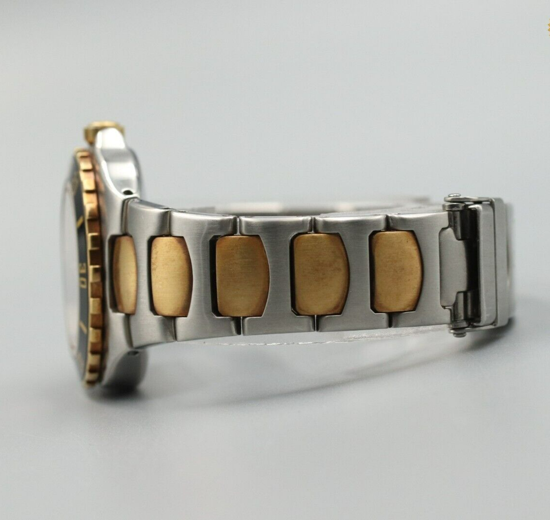 *N MINT* Vintage OMEGA Seamaster Professional 200M Quartz Gold Dial Women Watch