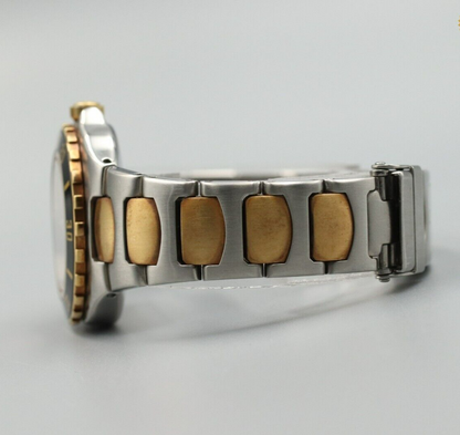 *N MINT* Vintage OMEGA Seamaster Professional 200M Quartz Gold Dial Women Watch