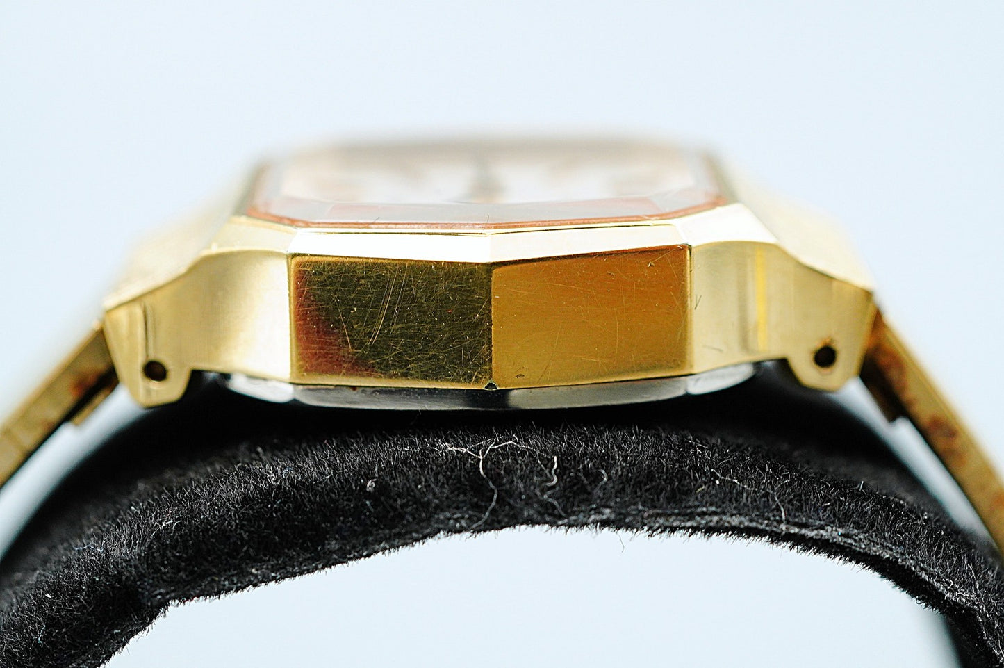 *Exc+5* Vintage 1974 SEIKO 11-4570 Hand Winding Silver Hexagon 19mm Women Watch