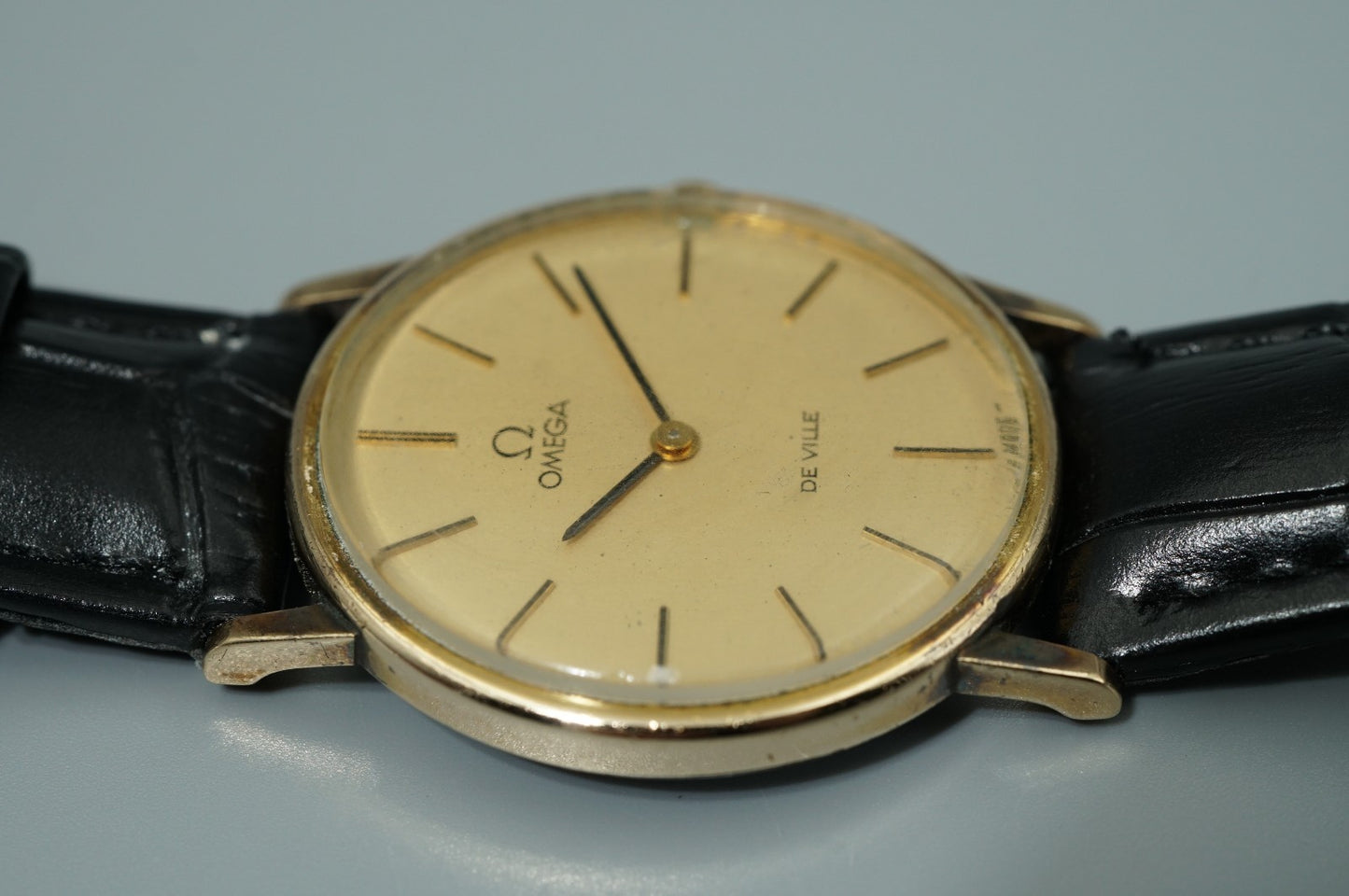 *Exc+5* Vintage 1970 OMEGA De Ville Cal.625 Hand Wind Gold Round 32mm Mens Watch