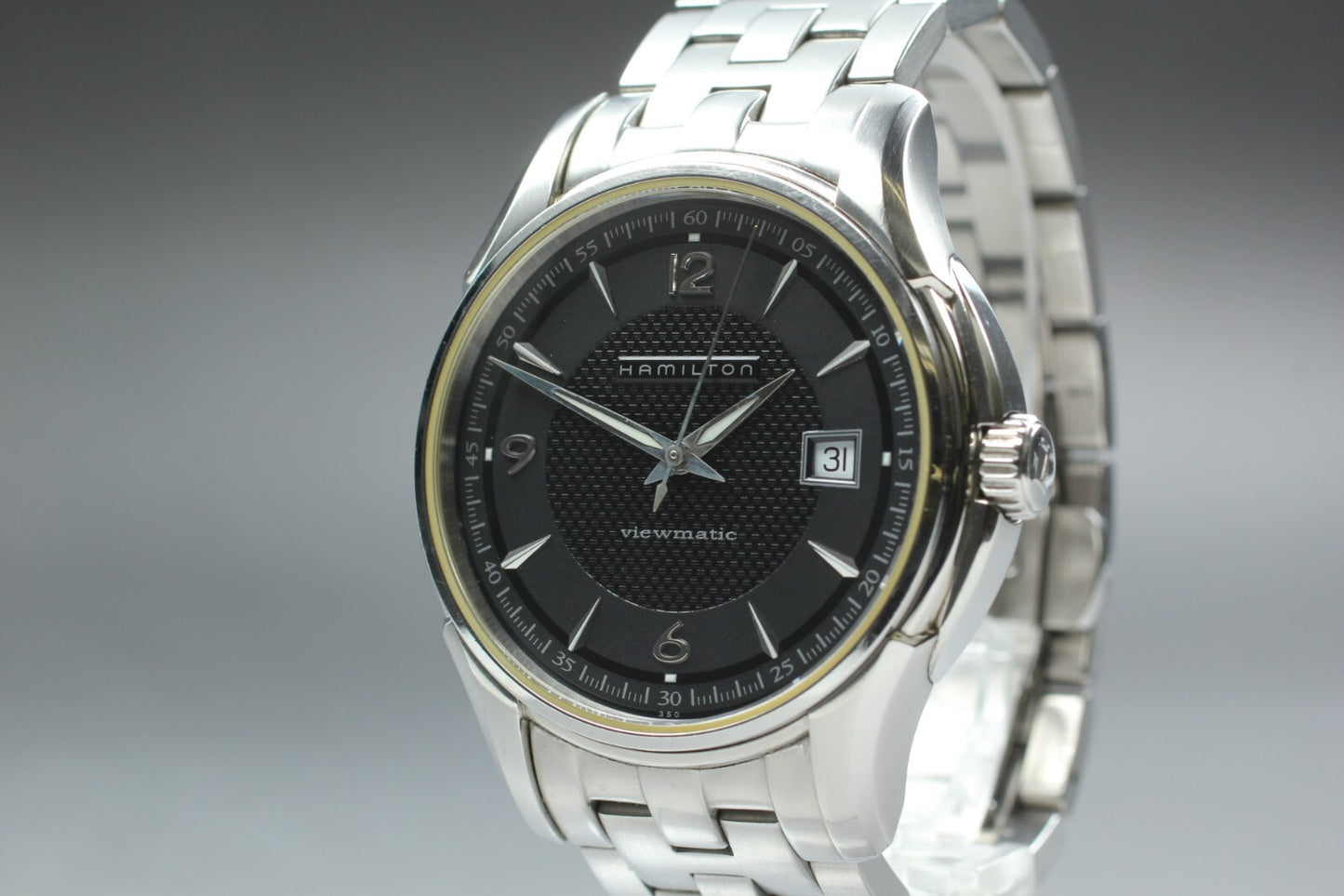 *N MINT* Hamilton Jazzmaster Viewmatic H325150 Automatic Black Mens watch JAPAN
