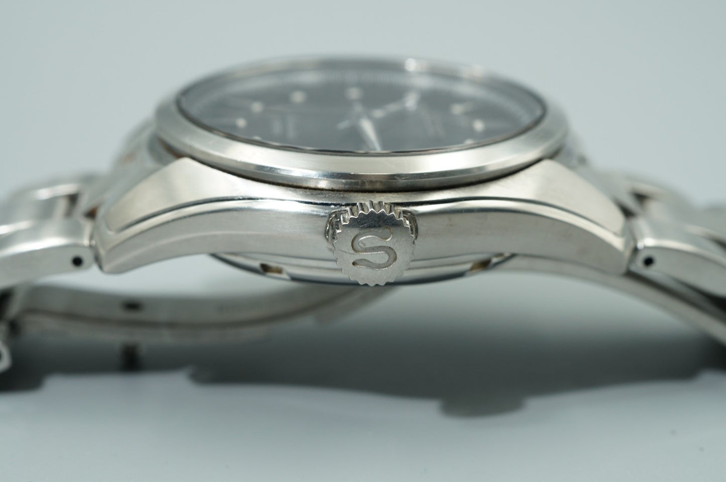 *NEAR MINT*  SEIKO Mechanical 6R15-00C0 Automa Black Dial Round 38mm Mens Watch