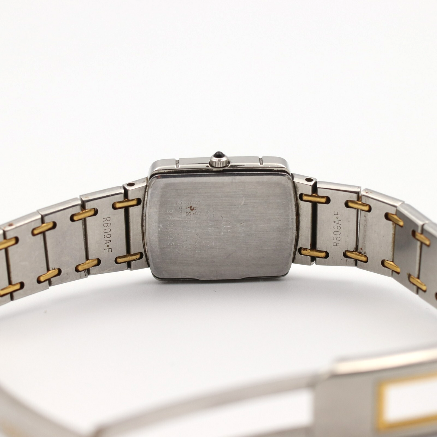 Exc+5 Vintage 1990s SEIKO CREDOR 2F70-5600 Qz Silver Rectangle 27mm Women Watch