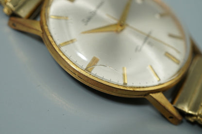 Vintage 1970 SEIKO SPORTSMAN  J15005E Hand Wind Silver Round 35mm Mens Watch