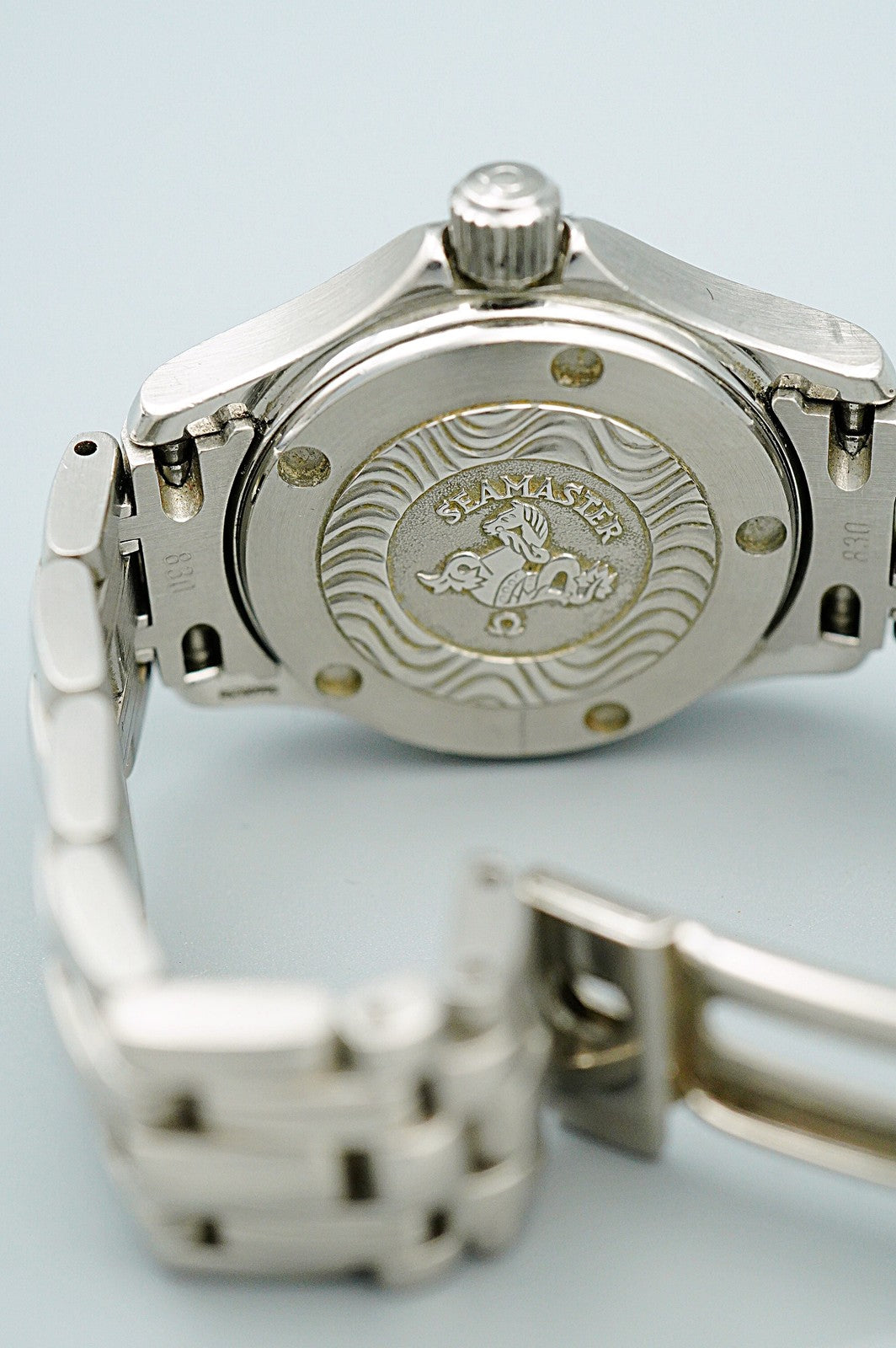 *Working for As-is* Vintage 1990s OMEGA Seamaster Cal.1424 Qz 27mm Women Watch