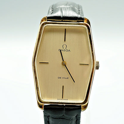 Exc+5 Vintage 1972 OMEGA De Ville Cal.620 HandWind Gold Hexagon 28mm Women Watch