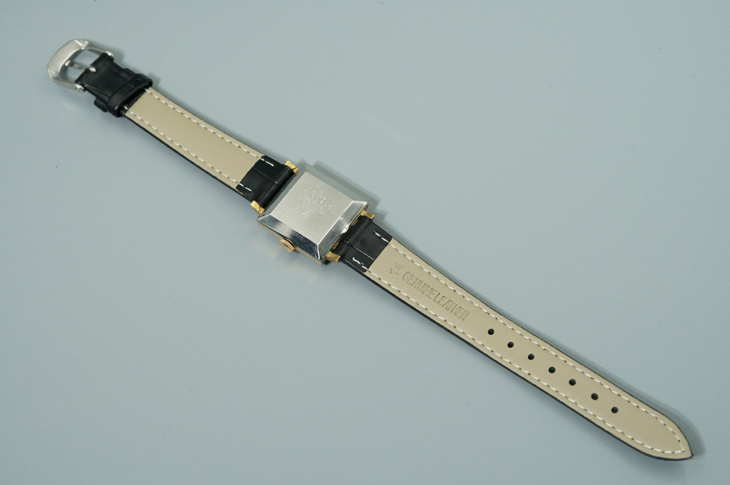 *Exc+5* Vintage SEIKO DIASHOCK 5292 Hand Wind Black Dial Square 22mm Women Watch