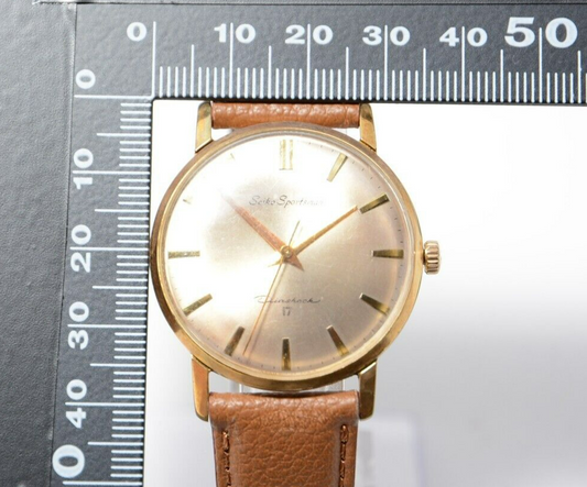 *Excellent+5* SEIKO 15019E Sportsman Watch Mens Hand Winding Analog 17 Jewels