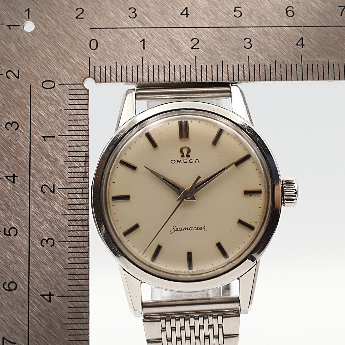 *Exc+4* Vintage 1960s OMEGA Seamaster Cal.285 Hand Wind Cream 36mm Mens Watch
