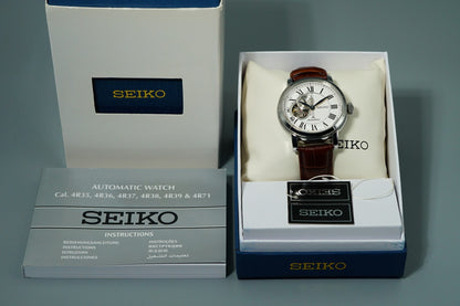 *N MINT++*  SEIKO  4R39-00K0 Automatic White Dial Round 39mm Mens Watch