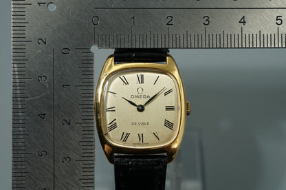 *NEAR MINT* Vintage 1979 OMEGA De Ville Cal.625 Hand Wind Gold 25mm Women Watch