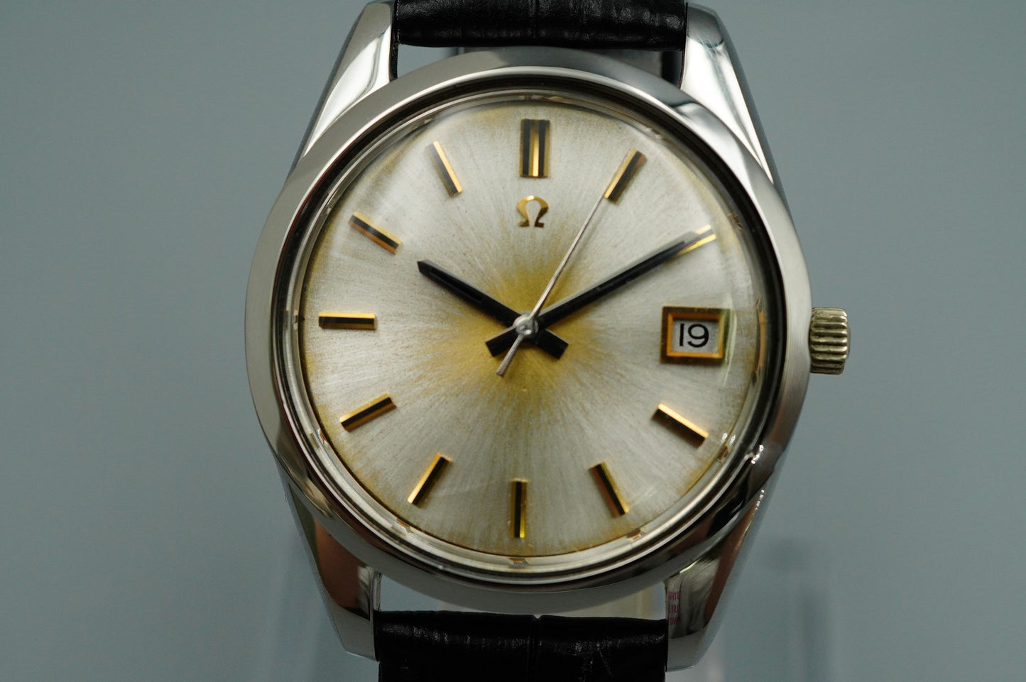 MINT 1970s OMEGA Cal.1011 Ref.168.0061 166.0172 Automatic Silver 35mm Mens Watch