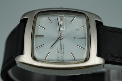 Exc+5 Vintage SEIKO LORD MATIC 5606-5040 Automatic Silver Square 33mm Mens Watch