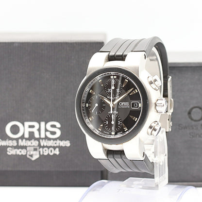 N MINT Vintage 1990s ORIS  7521-44 Automatic Black Dial  42mm 15.5cm Mens Watch