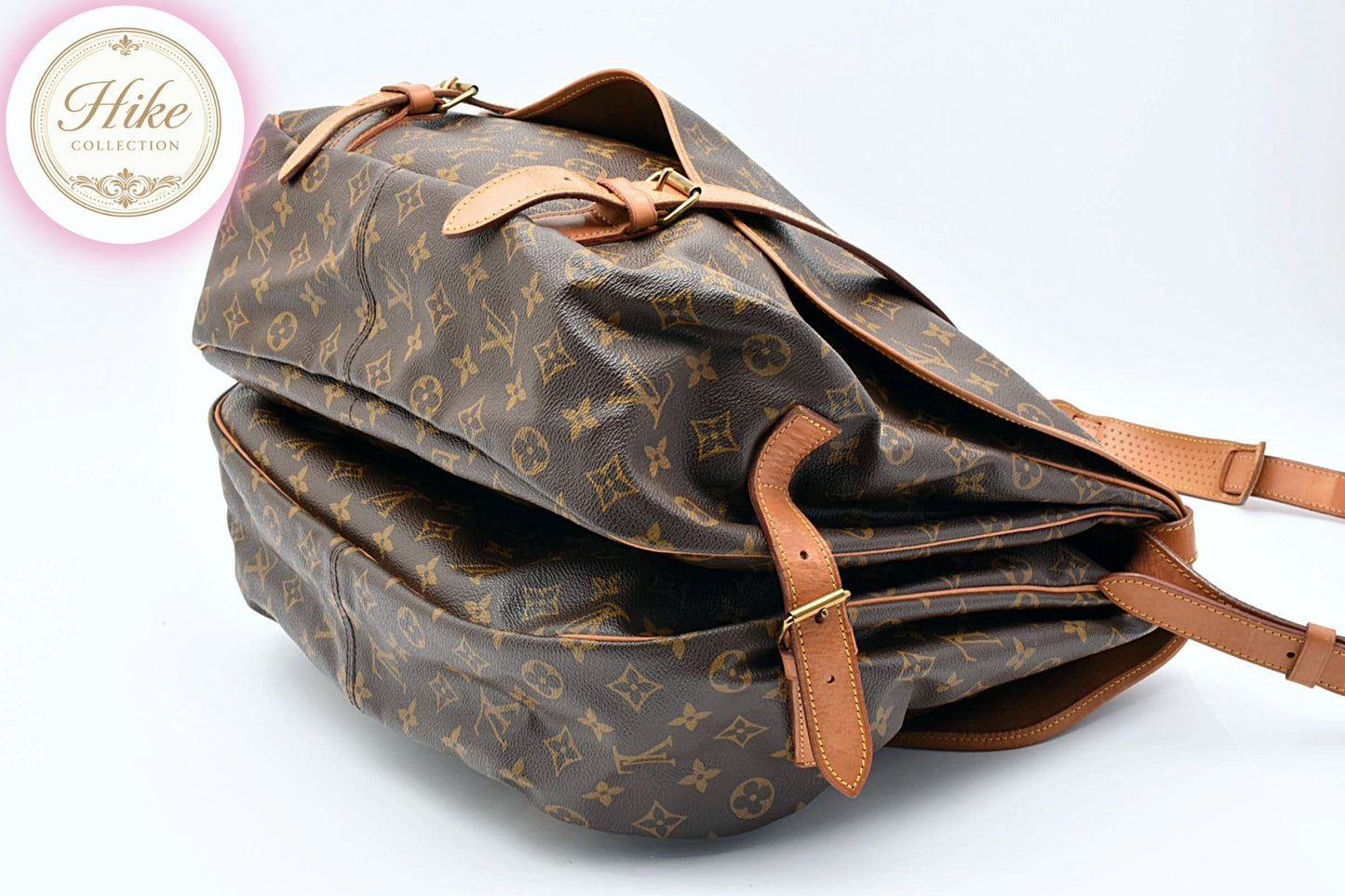 Louis Vuitton Saumur 43 Monogram Brown Shoulder Bag M42252 Authentic Condition A