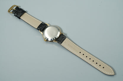 *N MINT* Vintage 1961 SEIKO Crown J15002 Hand Wind Silver Round 35mm Mens Watch