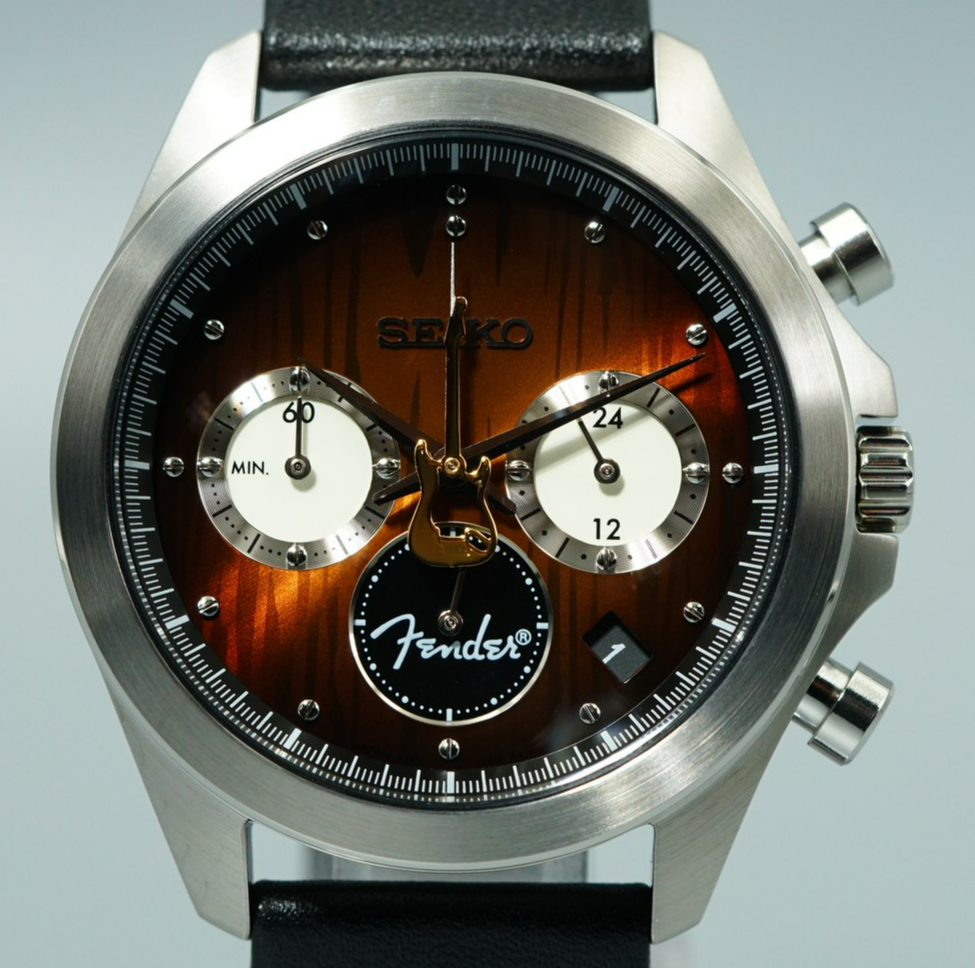 *TOP MINT*  SEIKO Fender    Quartz Bronze Dial Round 40mm Mens Watch