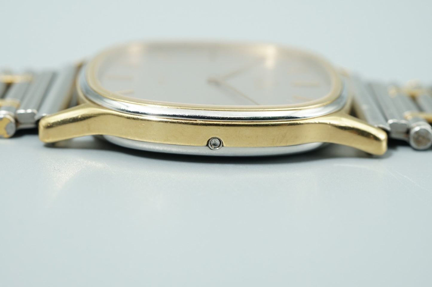 *Exc+5* Vintage 1977 OMEGA De Ville Cal.1365 Qz Silver Square 31mm Mens Watch