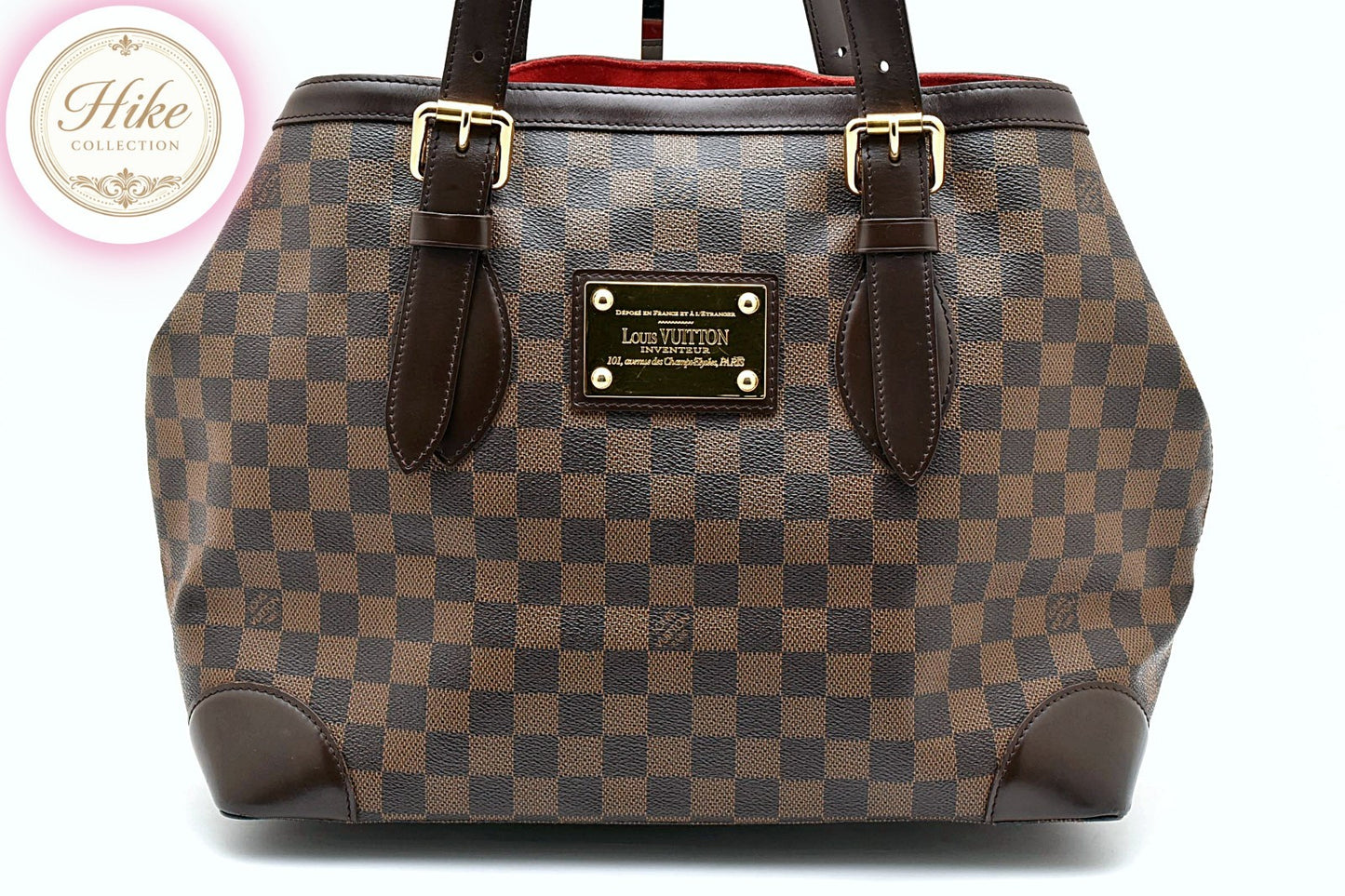 Louis Vuitton Hampstead MM Damier Ebene Tote Bag N51204 Authentic *AB* B0098