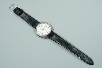 Serviced Vintage 1970 SEIKO KS HI-BEAT 4502-8010 Automatic White 37mm Mens Watch