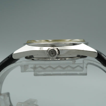 N MINT Vintage SEIKO Hi-Beat 5625-7113 Automatic Silver Round 36mm Mens Watch
